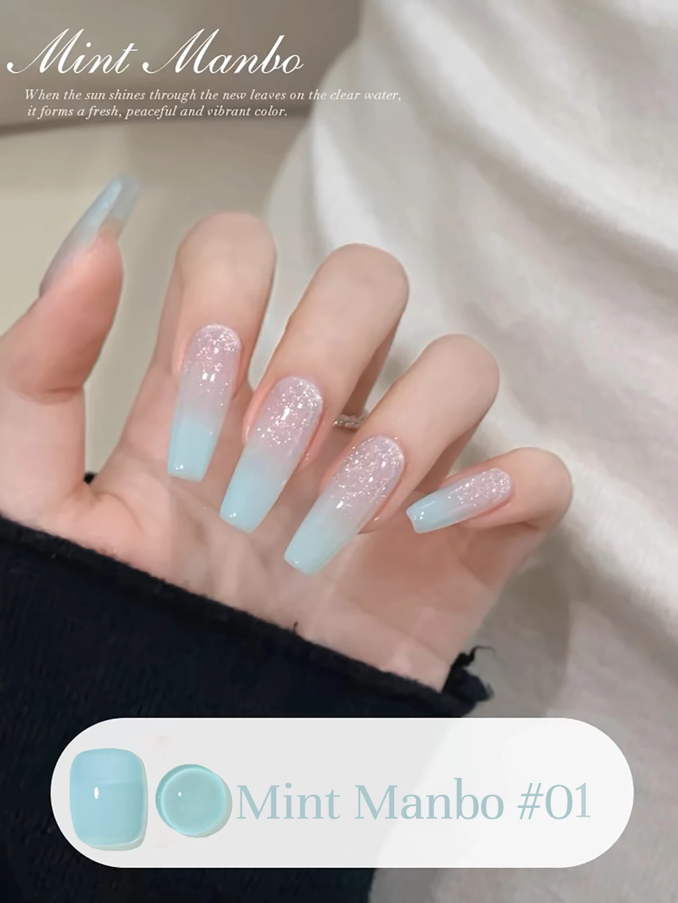 

1-6 шт. WS Ice Transparent Mint Manbo Гель-лак для ногтей Солнечный освежающий дизайн ногтей 2025 Новые отбеливающие принадлежности для ногтей Зеленые ногти