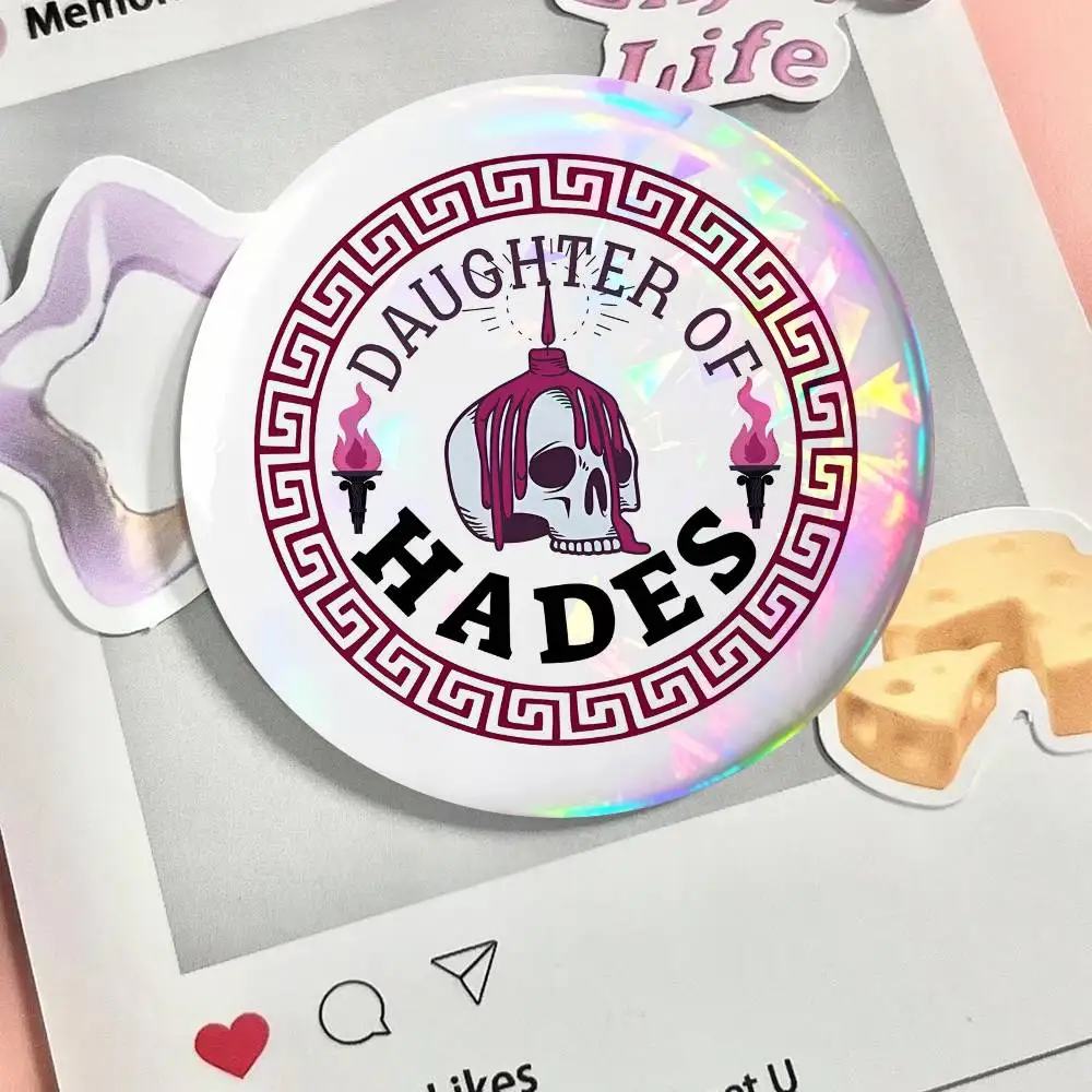 Daughter Of Hades Round Badge Lapel Pin Backpack Clothing Jewelry Accessories Gift Brooch