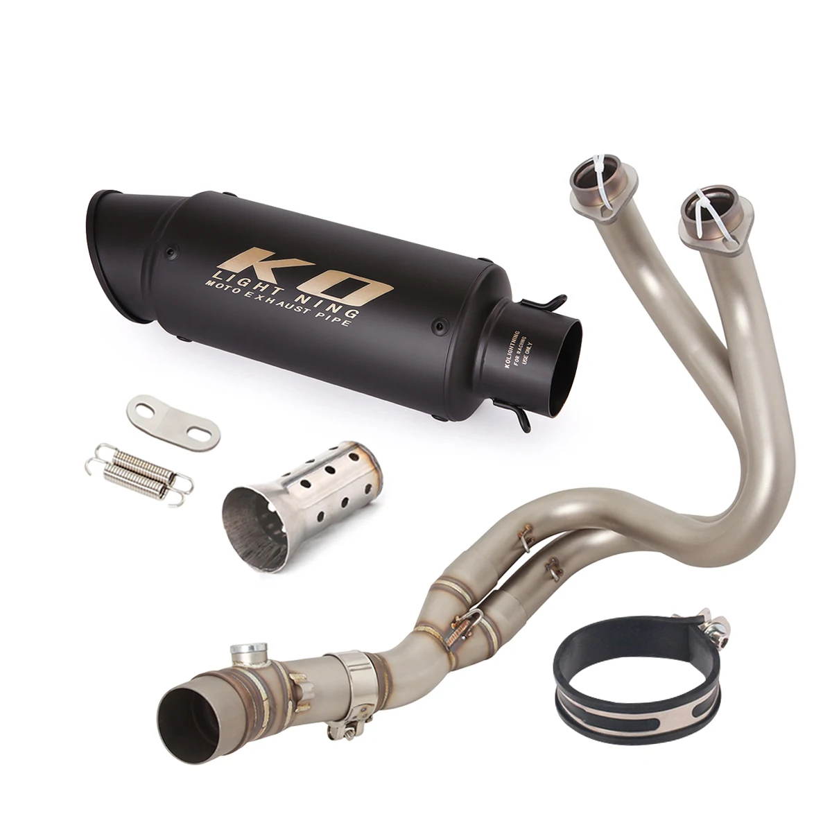 Sistema de escape da motocicleta para Kawasaki, Z650, Ninja 650, Versys 650, Z650RS, Front Link Pipe, Silenciador Escape, DB removível assassino