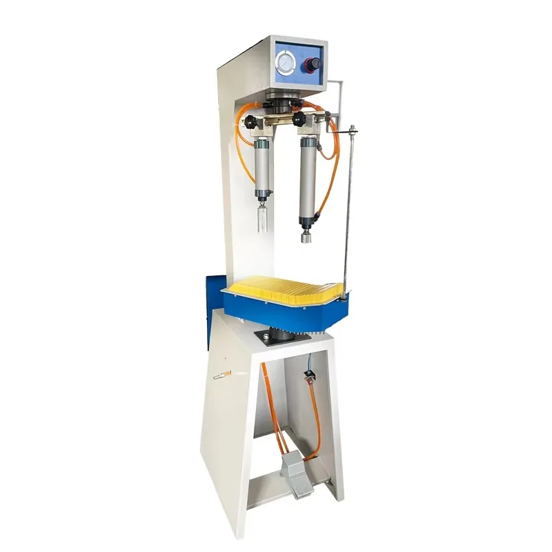 Simple pneumatic casual shoe edge sole side marking machine for sports shoe production