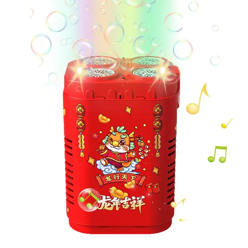 

48 Holes Fireworks Bubble Machine Bubble Blower on the Ground Electronic Automatic Landing Spring Festival Gift Kids Toys