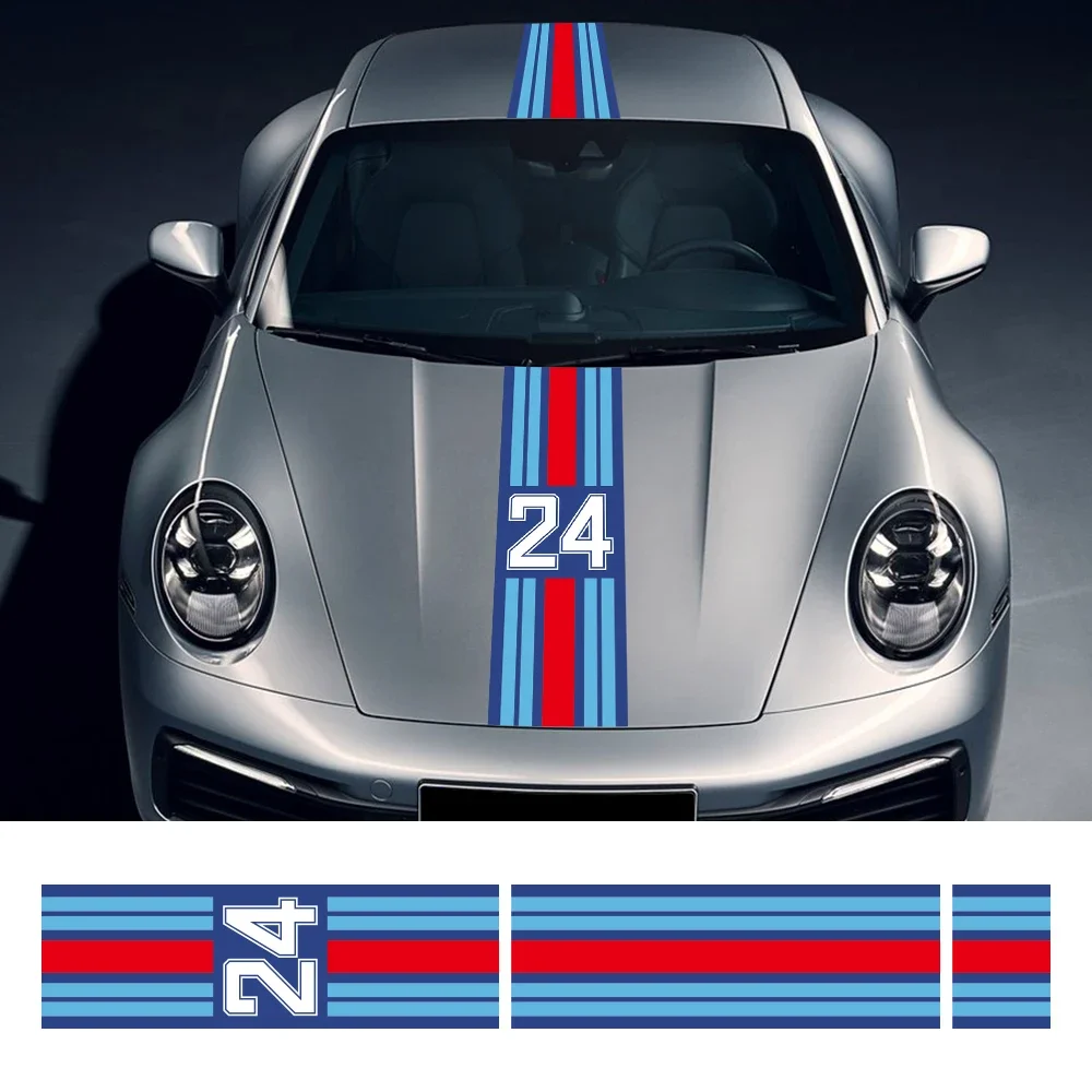 

Автомобильные наклейки для Porsche 911, комплект автонаклейки, полосатая упаковка, виниловая пленка, водонепроницаемые наклейки из ПВХ для автомобилей, автомобильные аксессуары, экстерьер