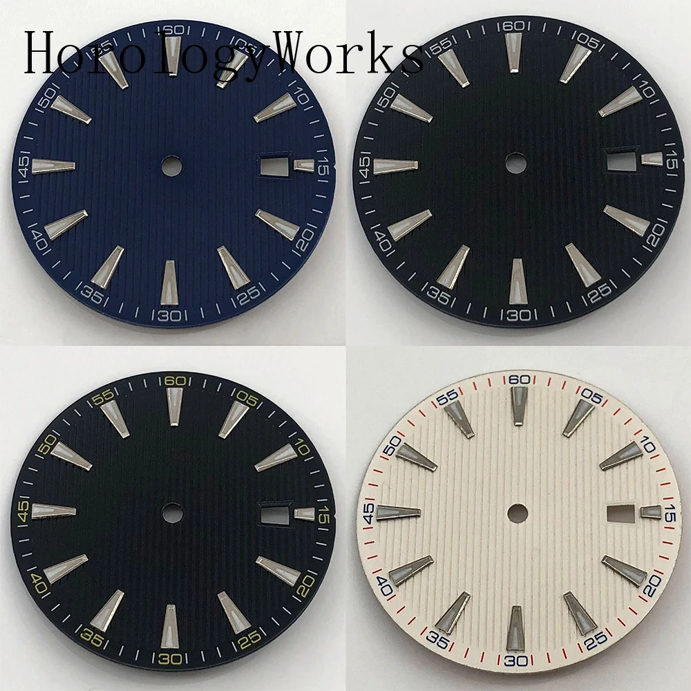 33.5mm Sterile Dial Luminous Fit NH36 NH35 Miyota8205/8215 ETA2836 Movement Automatic Mechanical White Blue Black Watch Parts