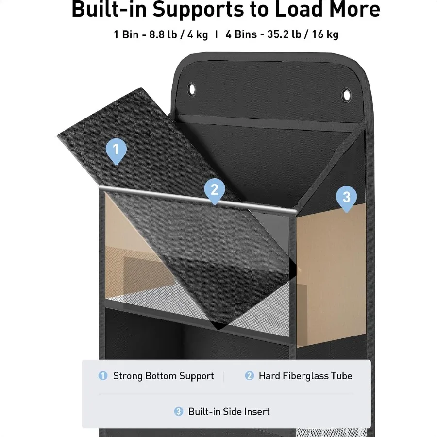 1 pacote sobre a porta organizador 35.2lbs carga brinquedo de pelúcia armazenamento balanço pendurado organizadores do banheiro e armazenamento para n