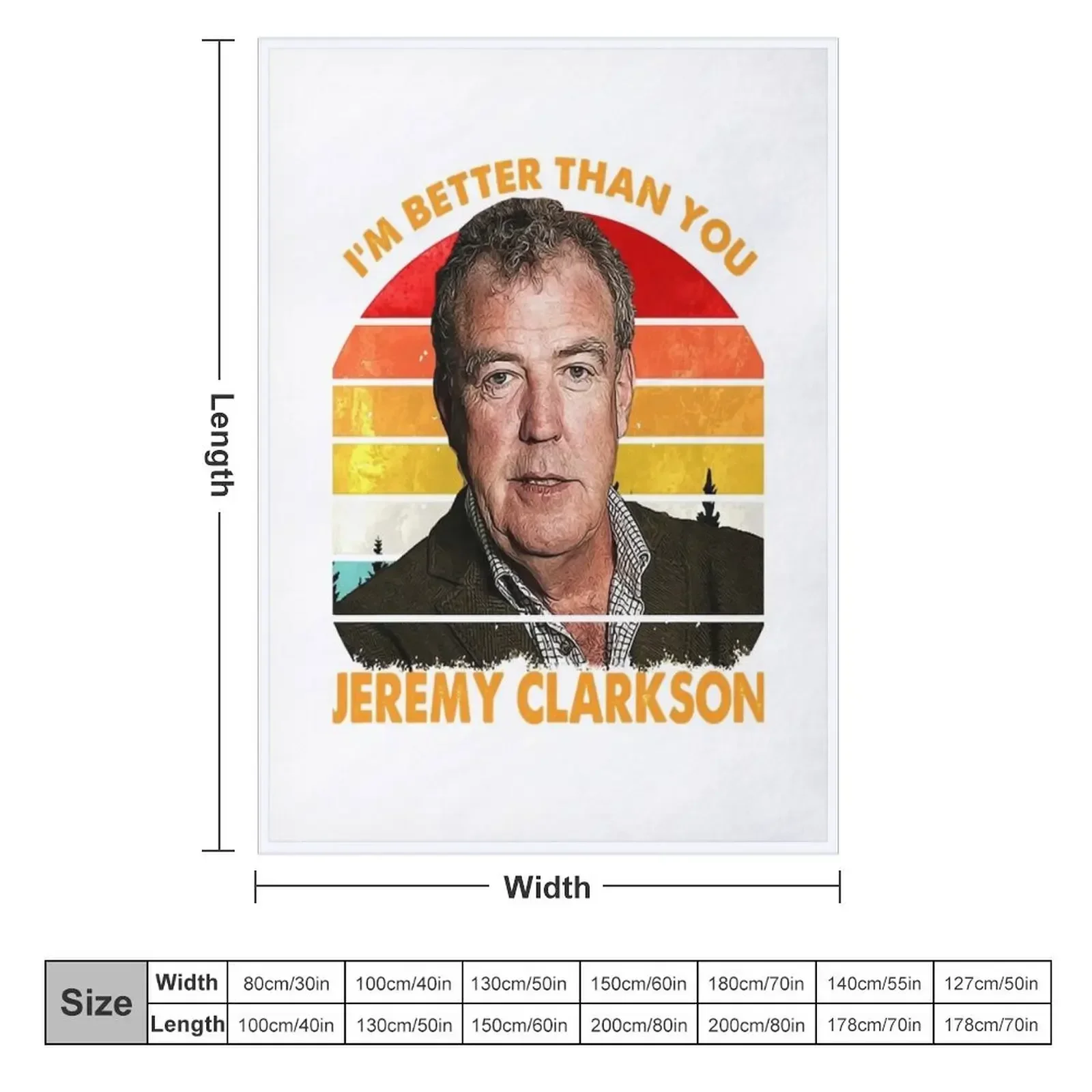 Richard Hammond Top Gear The Grand Tour Jeremy Clarkson Funny Men Fan Throw Blanket Bed covers Thin Blankets