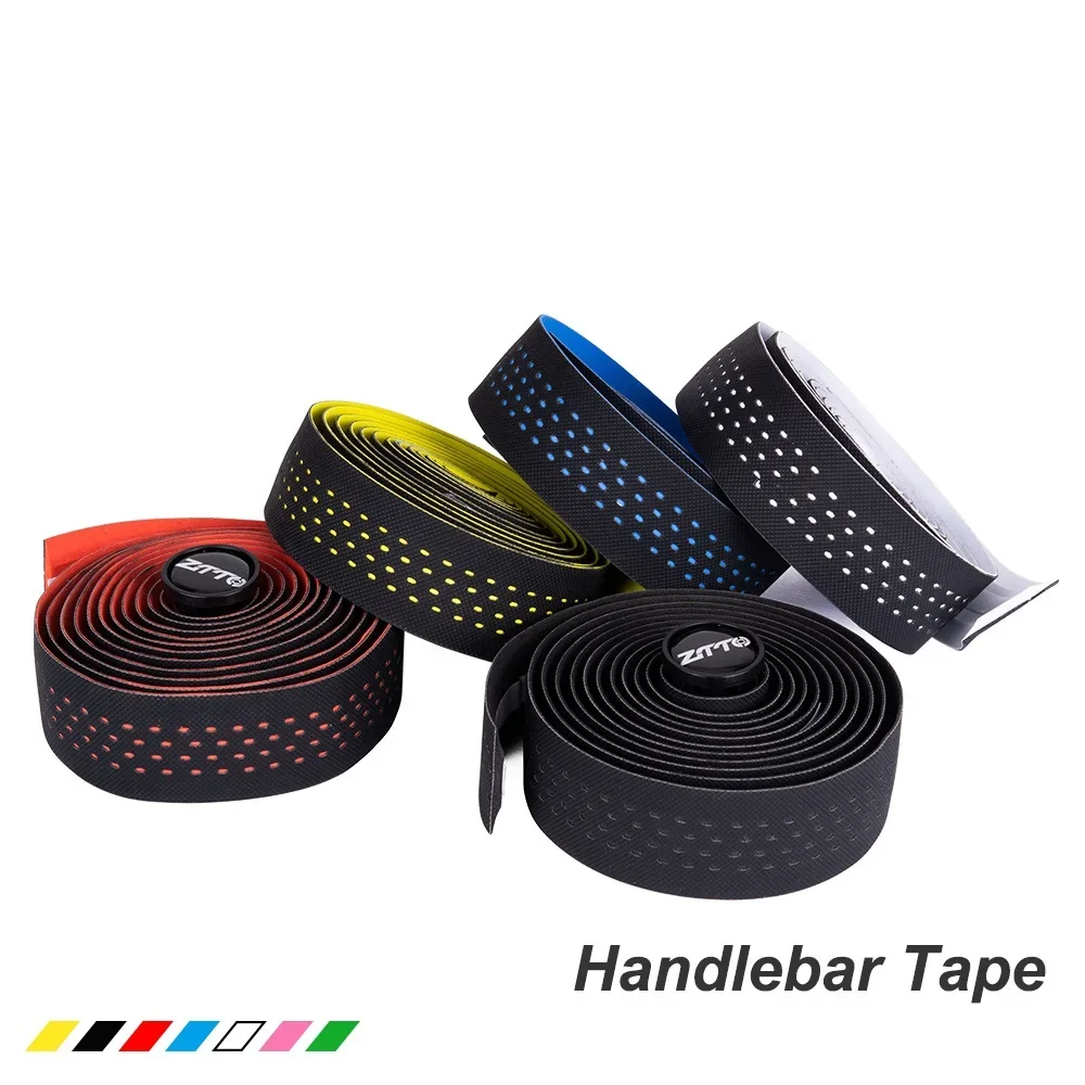 Road Racing Bike Handlebar Tape Toughness Vibration Damping Anti-slip EVA PU Cycling Handle Bar Tape Handle Belt Cork Wrap