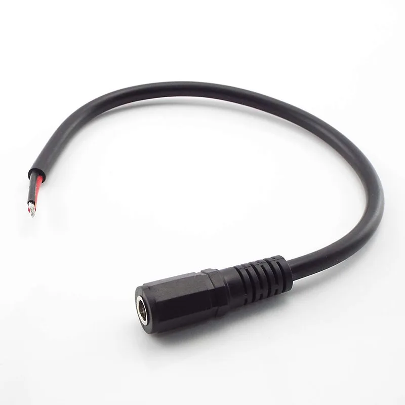 30cm 16awg DC Male Female Power Supply Connector Cable 2.1x5.5mm Copper Wire 10A Current For LED Strip CCTV Camera E2