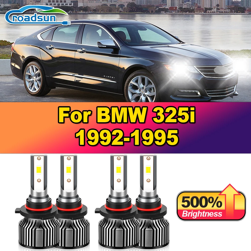 

40000LM Turbo Auto Lamps 240W CSP Chips Car Lights 6000K 12V Canbus No Error LED Headlights For BMW 325i 1992 1993 1994 1995