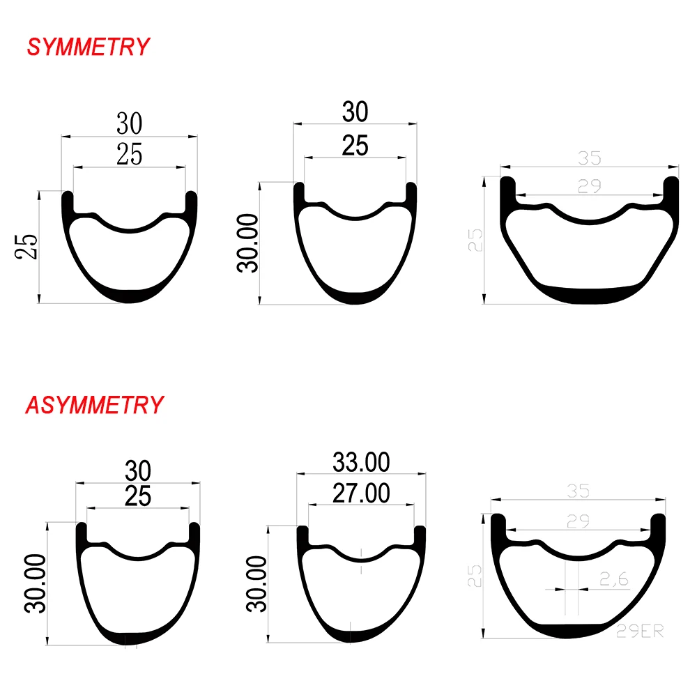 29ER MTB Bike Boost Ratchet Hub Wheelset 25/30mm Depth 30/33/35mm Width XC Tubeless Bicycle Wheels Symmetry Asymmetry HG XD MS