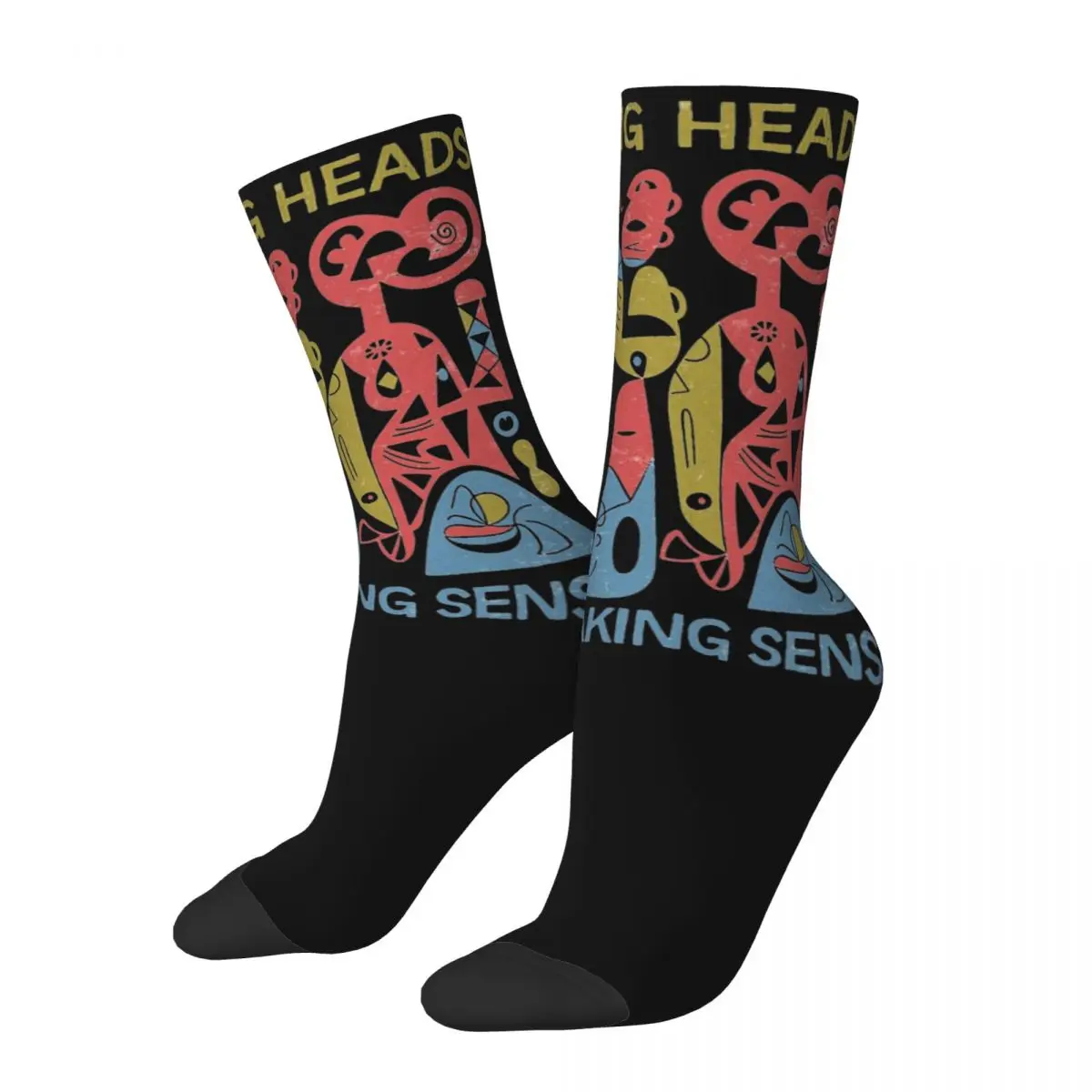 Harajuku Stop Making Sense Talking Heads Skateboard Socks Polyester Long Socks for Women Men Non-slip