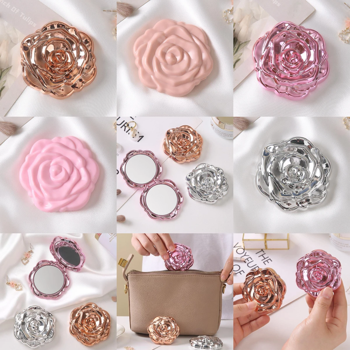 Tragbarer Mini-Spiegel Retro R – Beauty Rose Makeup Bewertung und Preis