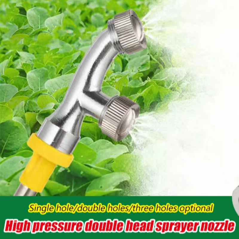 Agricultural Copper Atomizing Sprayer Nozzle Single/double/triple hole Garden Lawn Irrigation Pesticide sprayer