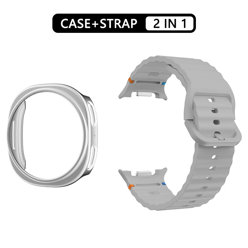 Hohlgehäuse + offizielles Silikonband für Samsung Galaxy Watch 8 Armband Zubehör Sportarmband Correa Galaxy Watch 8 40 mm 44 mm – Detail 10