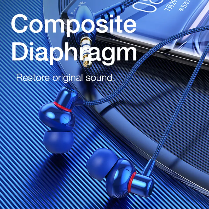 EARDECO 3,5mm auriculares con cable bajo auriculares con cable con micrófono auriculares para teléfono móvil auriculares estéreo reducción de ruido Hifi