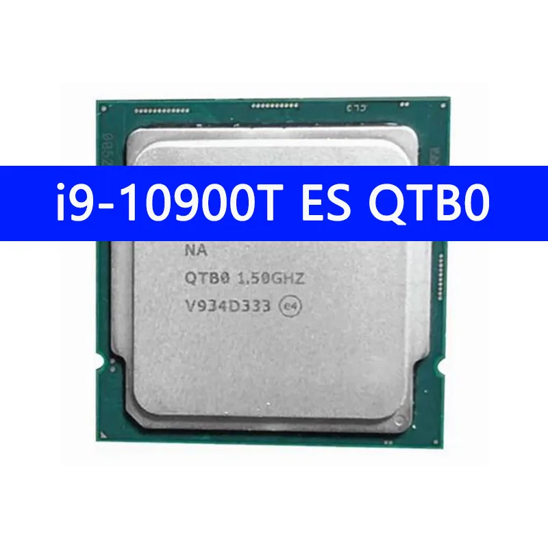 

i9-10900T ES QTB0 CPU 14nm 10 Cores 20 Threads 1.5GHz 20MB 25W 10thGeneration Processor Socket LGA1200 For Z490 Motherboard