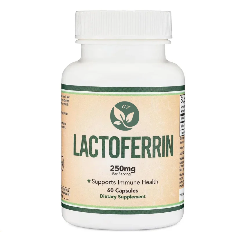 Lactoferrin 250mg Per Serving ( Capsules) Patented Biological Ferritin Lactoferrin - High-quality Iron Supplement