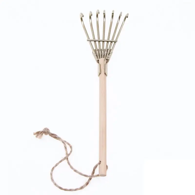Mini Landscape Mini Iron Rake Tool DIY Handmade Landscaping Props Model Accessories Home Decoration Crafts Ornaments-AT64