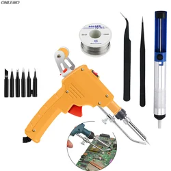 60W Automatically Send Tin Welding Gun Electric Soldering Iron Internal Heat With Power Solder Gun Switch Welding Repair Tools