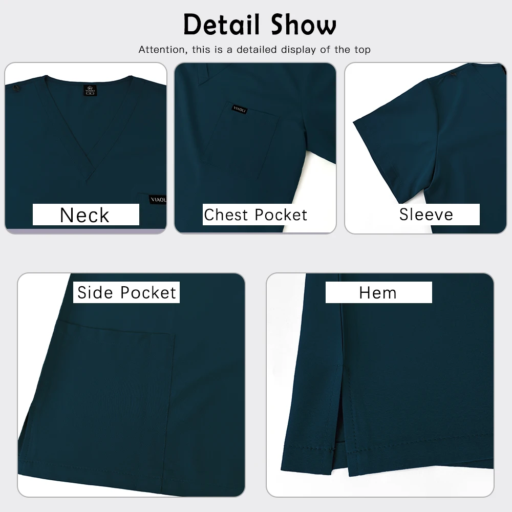 جديد الزي الجراحي للجنسين الطبية ممرضة الملابس جيوب التمريض عمال مختبر الصيدلة الجمال زي طبيب طبيب الأسنان الدعك مجموعة