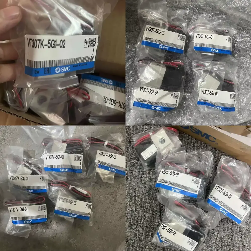

SMC Original 3 Port Solenoid Valve VT307-5G1-01 VT307K-5G1-02 VT307V-5G1-02 High-frequency Electromagnetic Valve