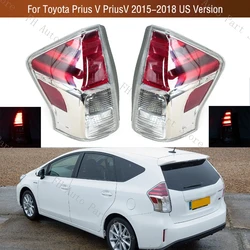 Carro traseiro Bumper Tail Light, Taillamp Taillight para Toyota Prius V, 2015-2018, versão dos EUA, lâmpada de parada de freio, 8155147272