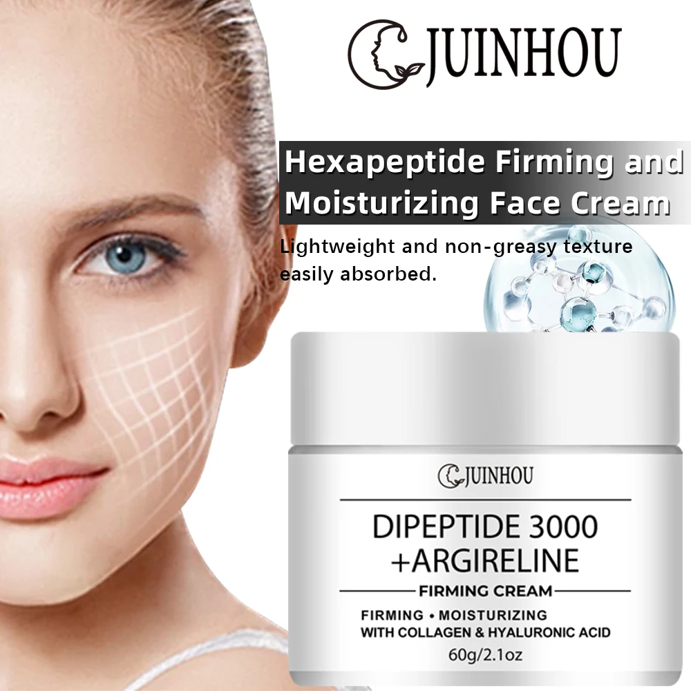 JUINHOU Hexapeptide Moisturizing Face Cream Prevents Roughness Improves Dryness and Moisturize Skin Suitable for All Skin Types