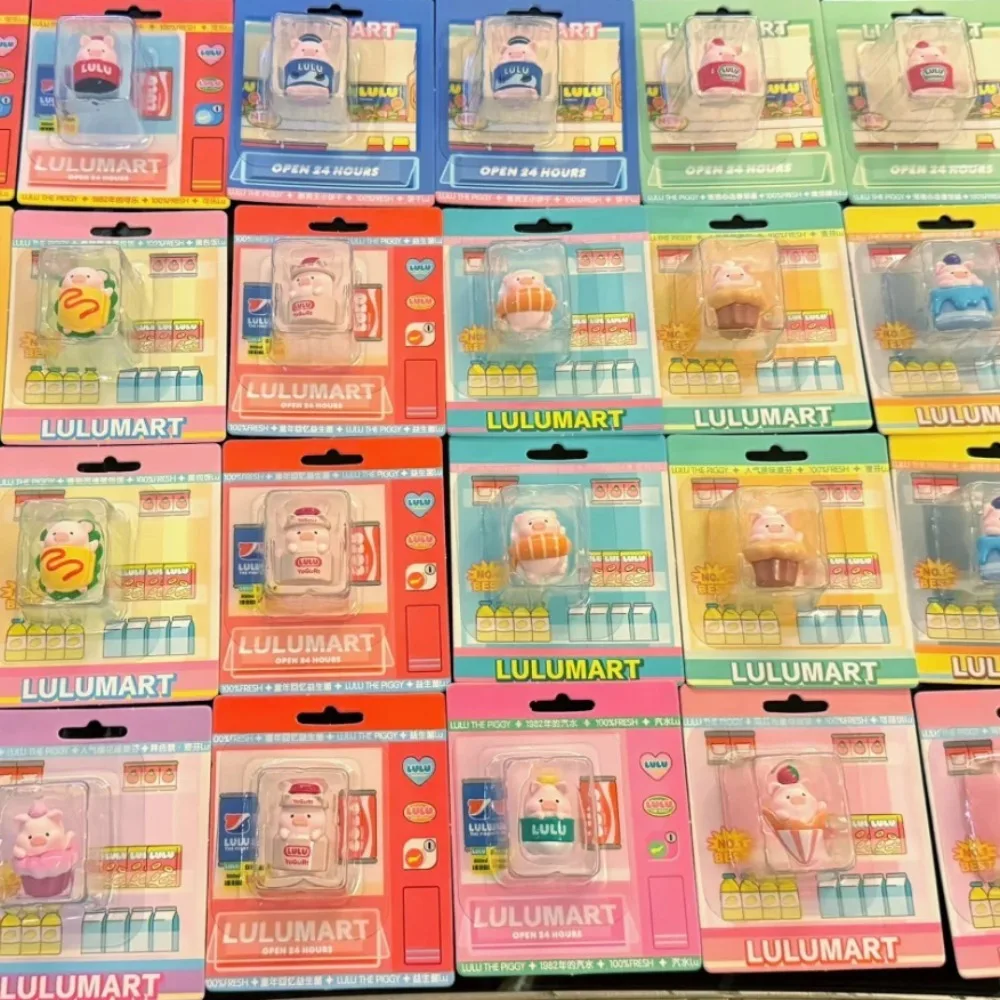 

Canned Pig LuLu Piggy Mini Hanging Card Surprise Box Convenience Store Series Cute Blind Box Figurine Adorable Little Doll Gift