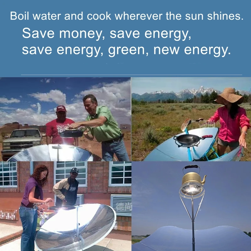 Home Solar Water Boiler  Energy Saving Concentrating Stove Solar Stove Cooking Solar Stove