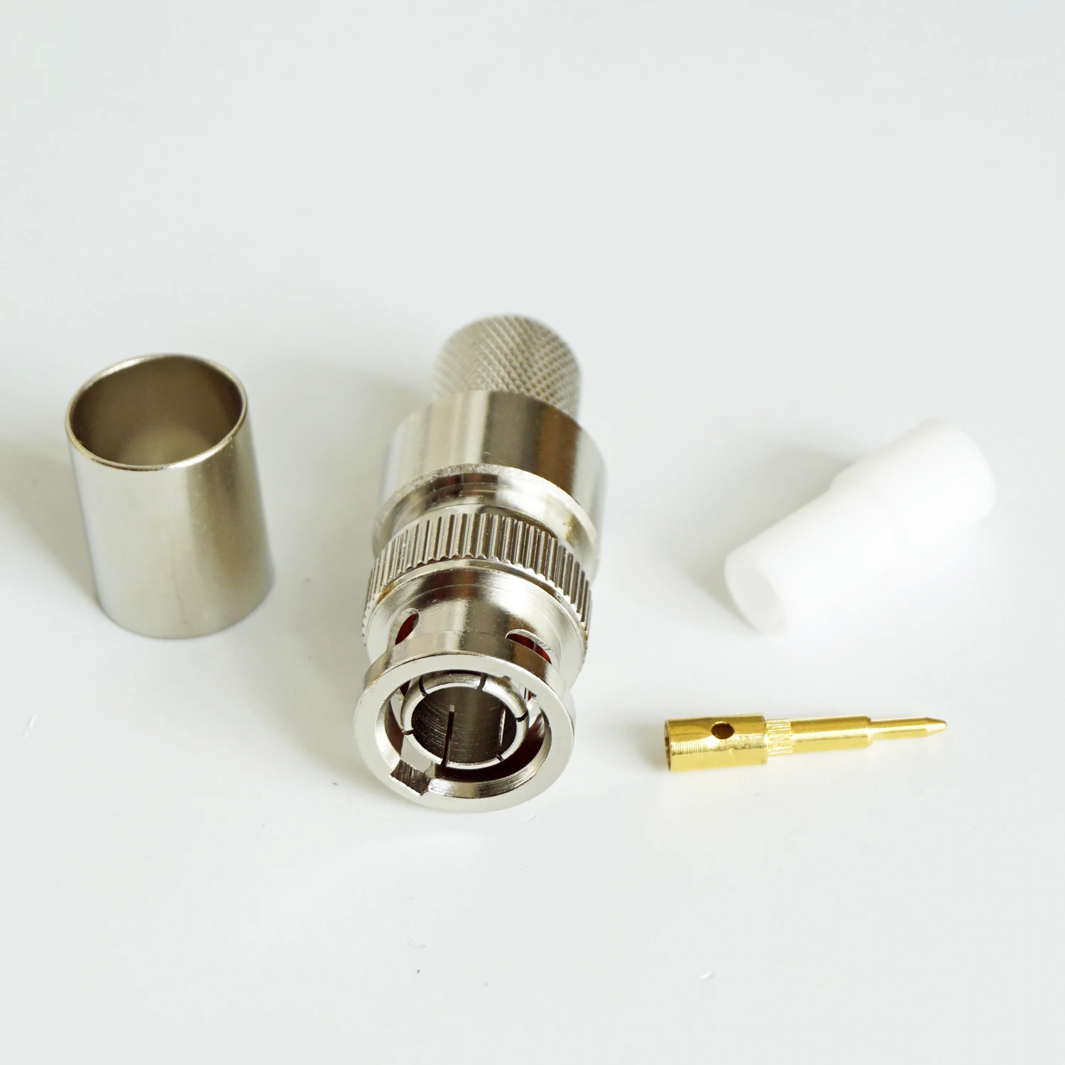 1X Pcs Q9 BNC Male Plug RF Coax Connector Socket Crimp for LMR400 RG8 RG213 RG214 7D-FB Cable RF Coaxial Straight Nickel plated