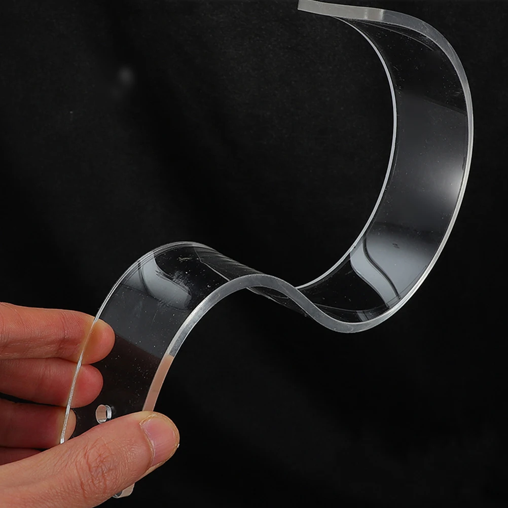 

6pcs Acrylic Belt Storage Racks Transparent Display Stands 30MM Width Home Mall Supermarket Shop Organizer Case Holders