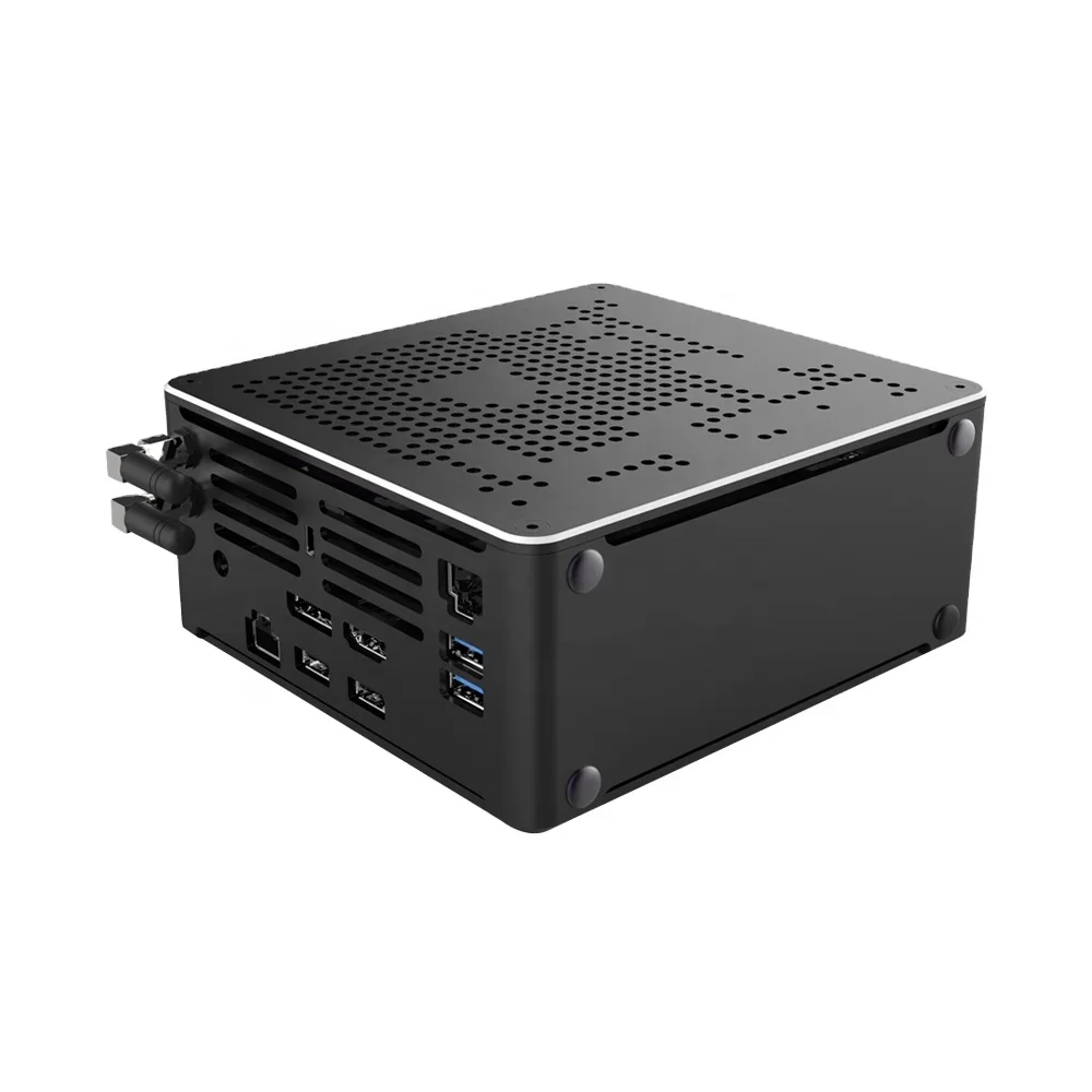 

10th Gen Inter Xeon W-10885M 2276M 2*Lans 2*M.2 NVME Gaming mini computer window10 NUC micro host HD2.0 DP AC WIFI