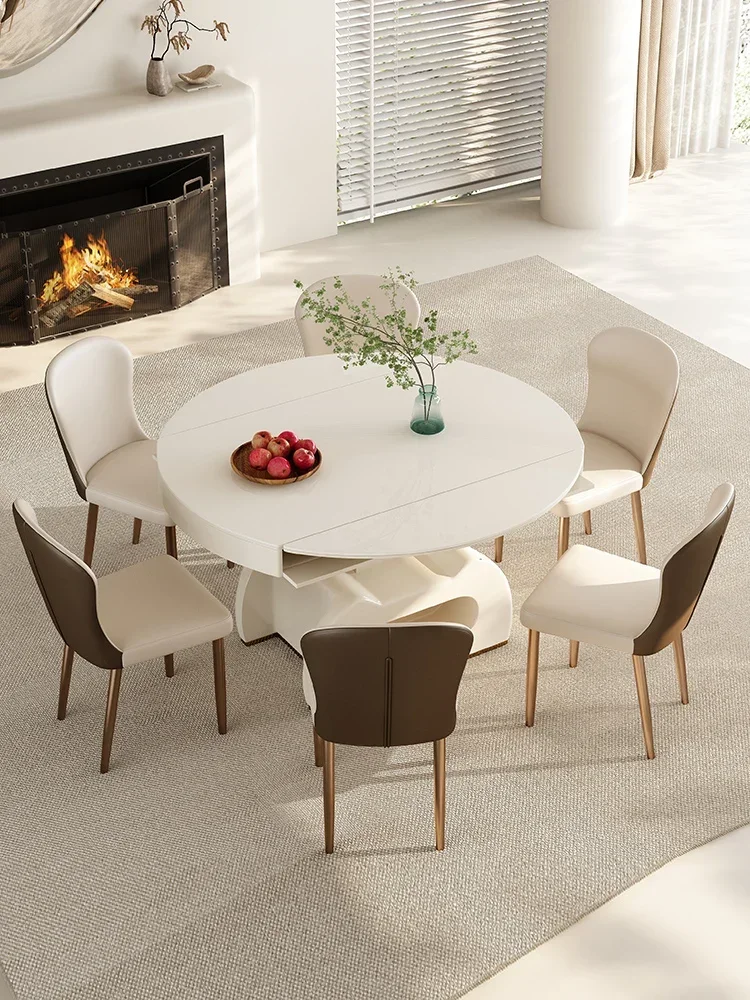 Premium Elevated coffee table, living room, household use new folding rock plate dining table, dual-purpose