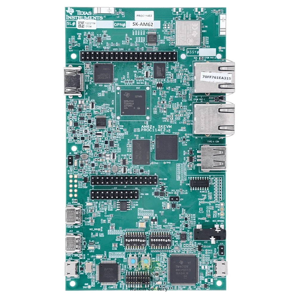 FOR TI SK-AM62 Starter Kit EVM Board AM6254 Quad-Core 64-bit Arm Cortex-A53 1.4GHz 2GB DDR4 HDMI LVDS Dual Display Ethernet
