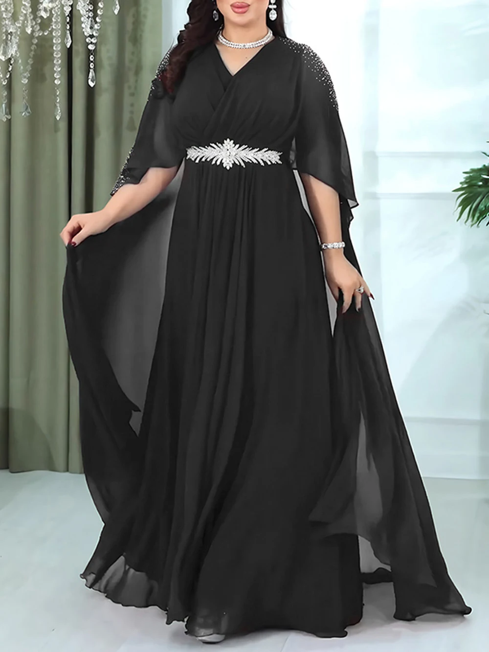 

Дубайская турецкая абайя для женщин, шифоновое длинное платье на Рамадан 2026, мусульманская женская одежда, вечерние платья для свадьбы, выпускного вечера, кафтаны, робы