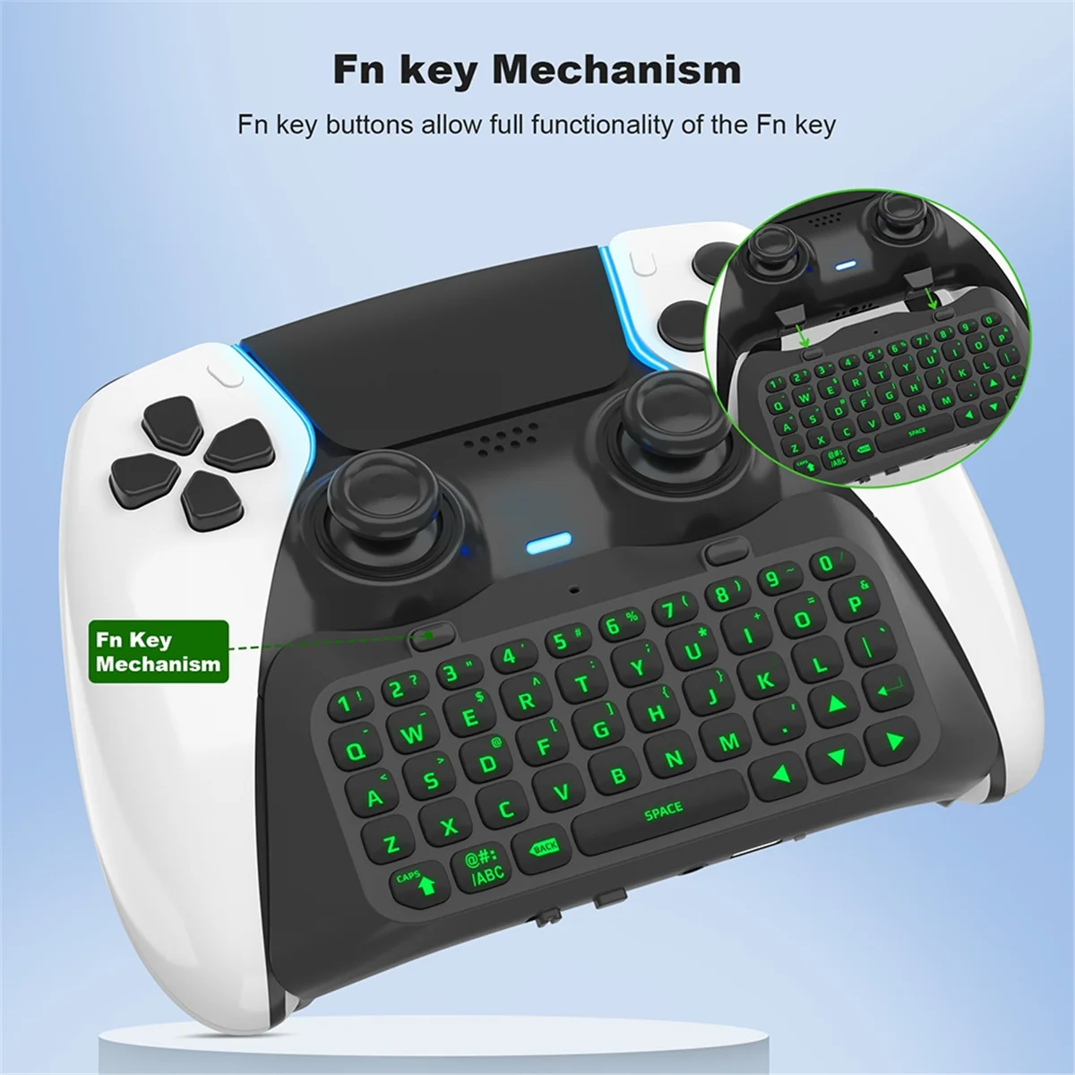 

New 3C-Keyboard for Wireless Bluetooth Gamepad Keyboard Controller Chat Pad Backlight Built-in Speaker Keyboard A