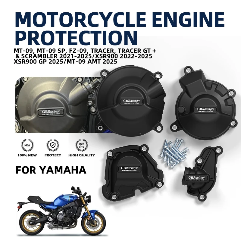 

Мото аксессуары, защитный чехол для двигателя мотоцикла для YAMAHA MT09 TRACER GT 2021-20220, чехлы для сцепления и импульсного насоса