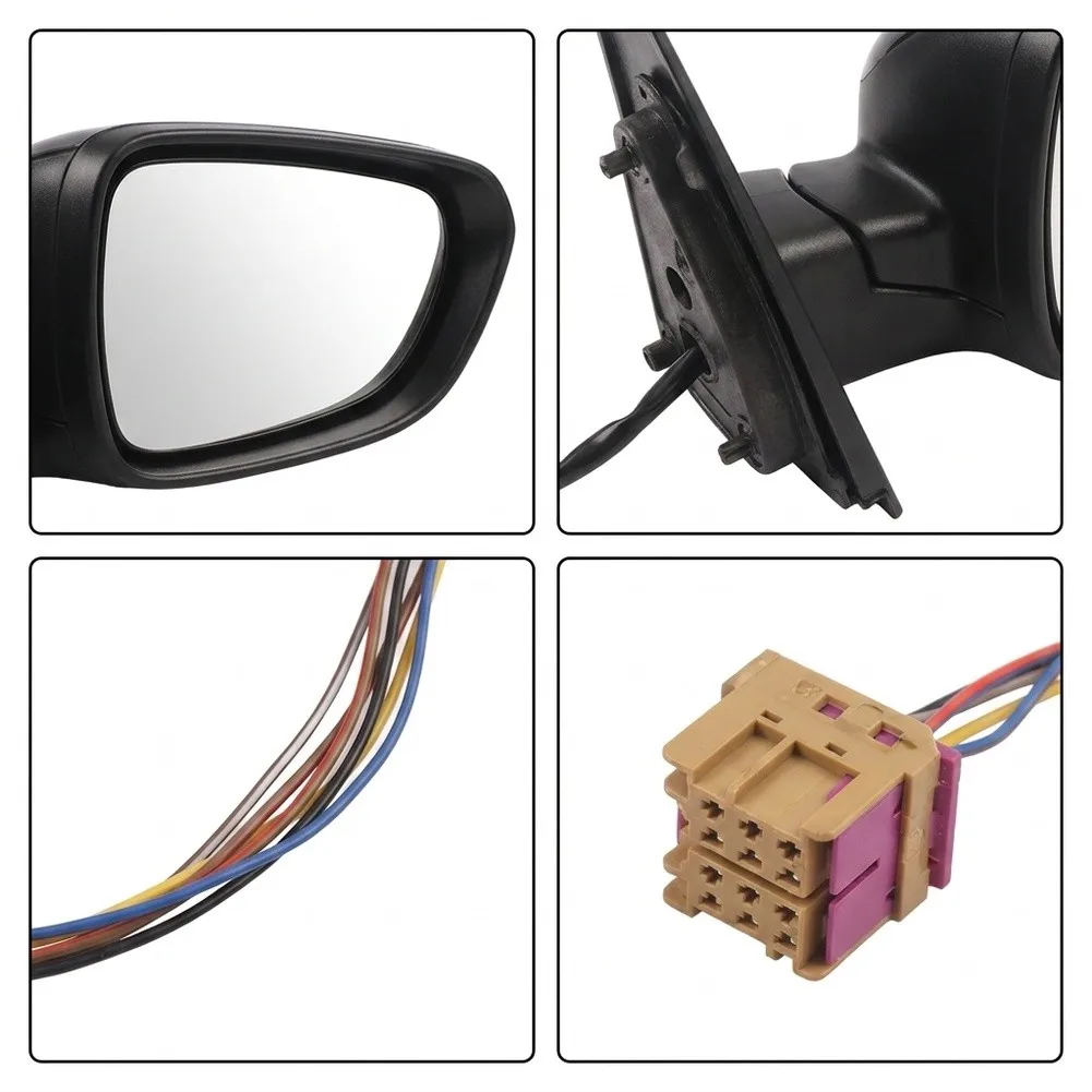 Power Adjustment Mirror Rear View Mirror Heat Resistant Material Anti Aging Property Pressure Resistant ABS Construction