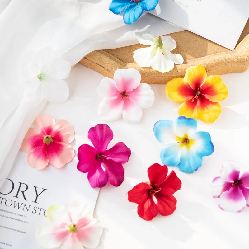 

50PC Wholesale Cheaper Artificial Flowers Diy Scrapbook Candy Box Valentine Wreath Wedding Decoration Fake Silk Cherry Head