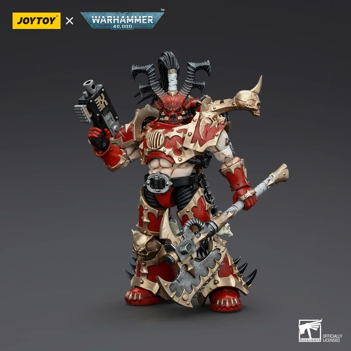 [In-Stock] JOYTOY 1/18 Warhammer 40K Action Figures World Eaters Lord Invocatus Collection Anime Model Gaming Children Boy Gifts