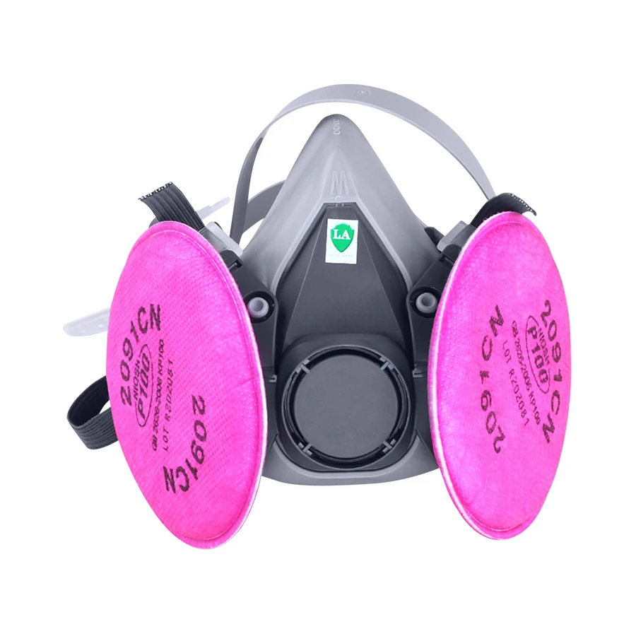 6200 Dust Mask Spray Paint with 2091 P100 Anti-particle Filter Industrial Dustproof PM2.5 Acid Particle Protective Mask