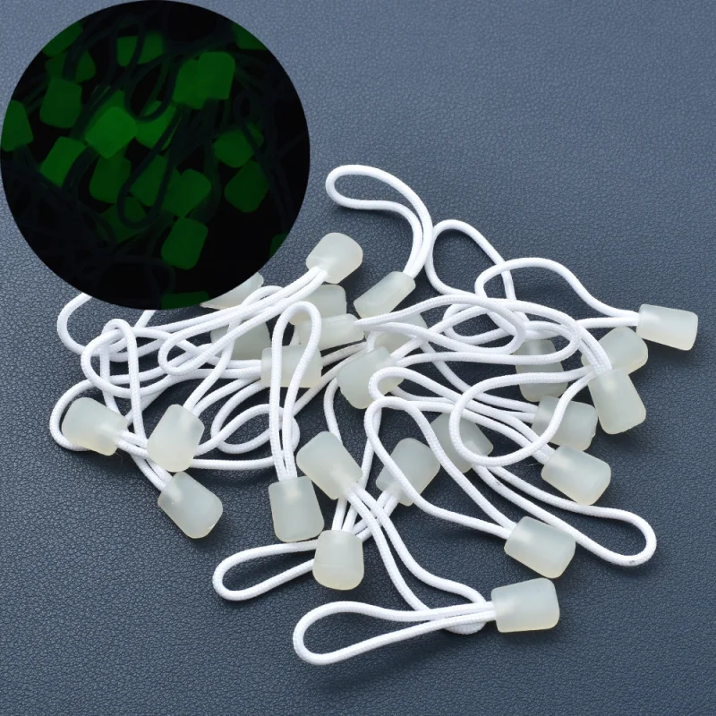 25PCS/pack 3# Luminous Zipper Rope Pull For Bags Sports Clothes Accessories DIY Sewing Craft Supplies