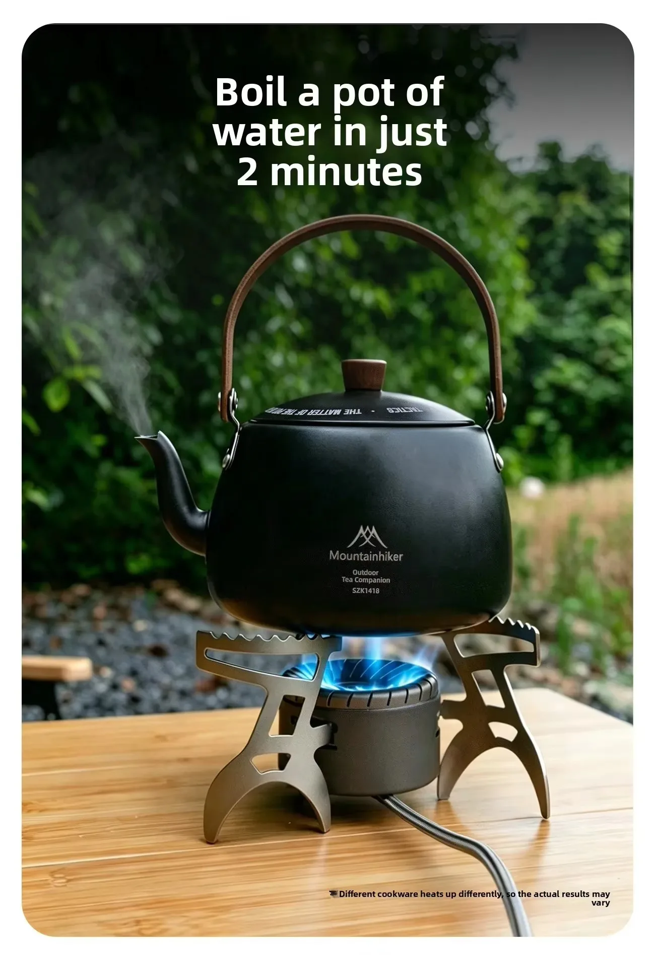 MOUNTAINHIKER Campingkocher 4200W Hochleistungs-Gas-Butan-Kocher, faltbar, tragbar, für Outdoor, Backpacking, Wandern und Kochen – Detail 4