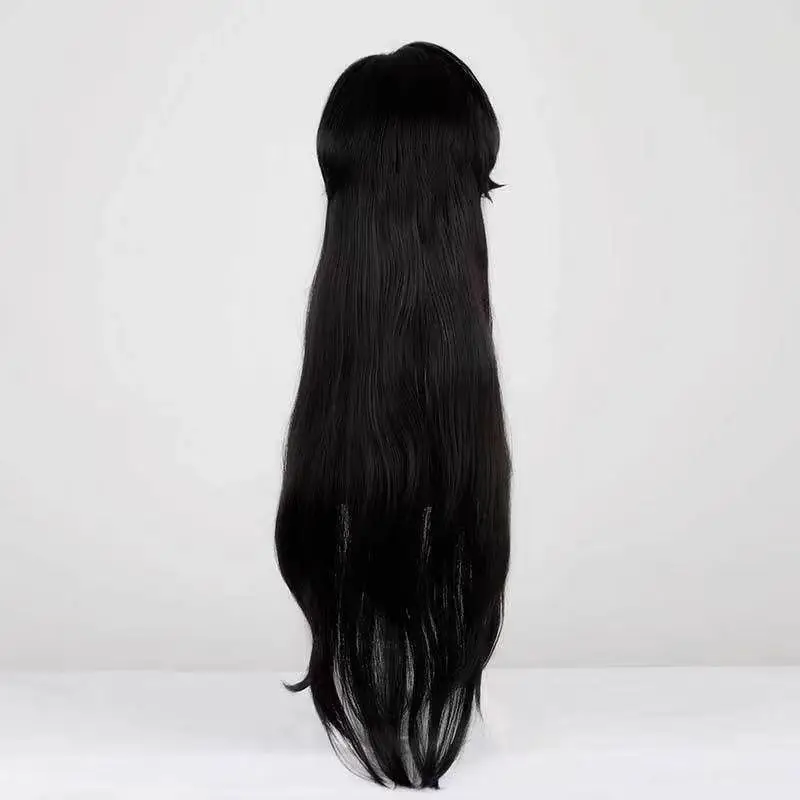 Heaven Official's Blessing Hua Cheng Cosplay Wig, Inverted Hair Style with Rose Net & Light Trimming, High-Temp Fiber