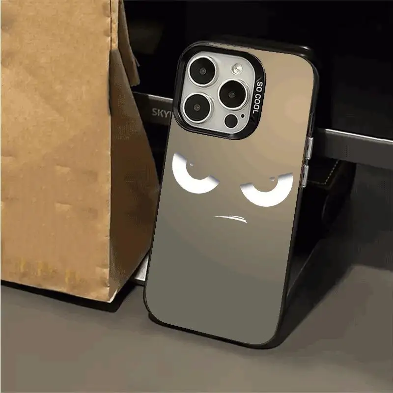 Cartoon Face Pattern Phone Case Total Protective Shockproof Mobile Phone Cover for IPhone 16 Pro Max 15 Pro 14Plus 13 12 11