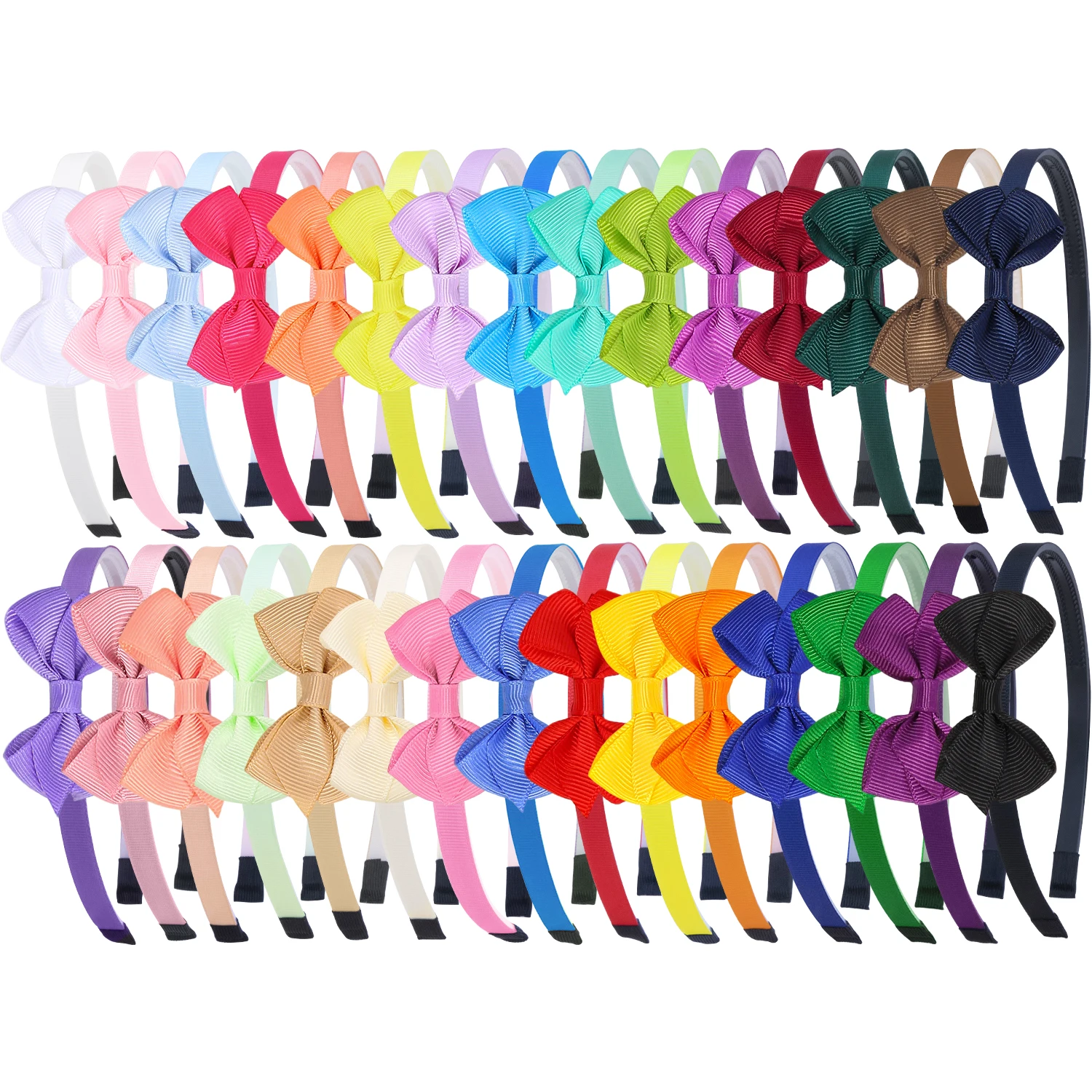 

15pcs Fashion Bows Headbands Plastic Teeth Hairbands Baby Girls Headbands Children Kids Hairband Hair Accessories