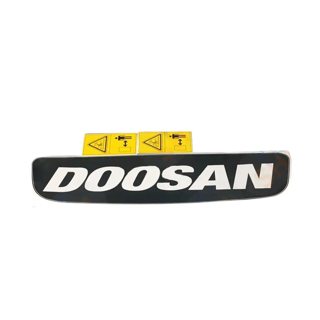 Rear Counterweight Big Arm Boom Icon Decal Sticker Excavator Parts F0004 For Daewoo Doosan DX55 60 65 75W 80 85 88 100-9C