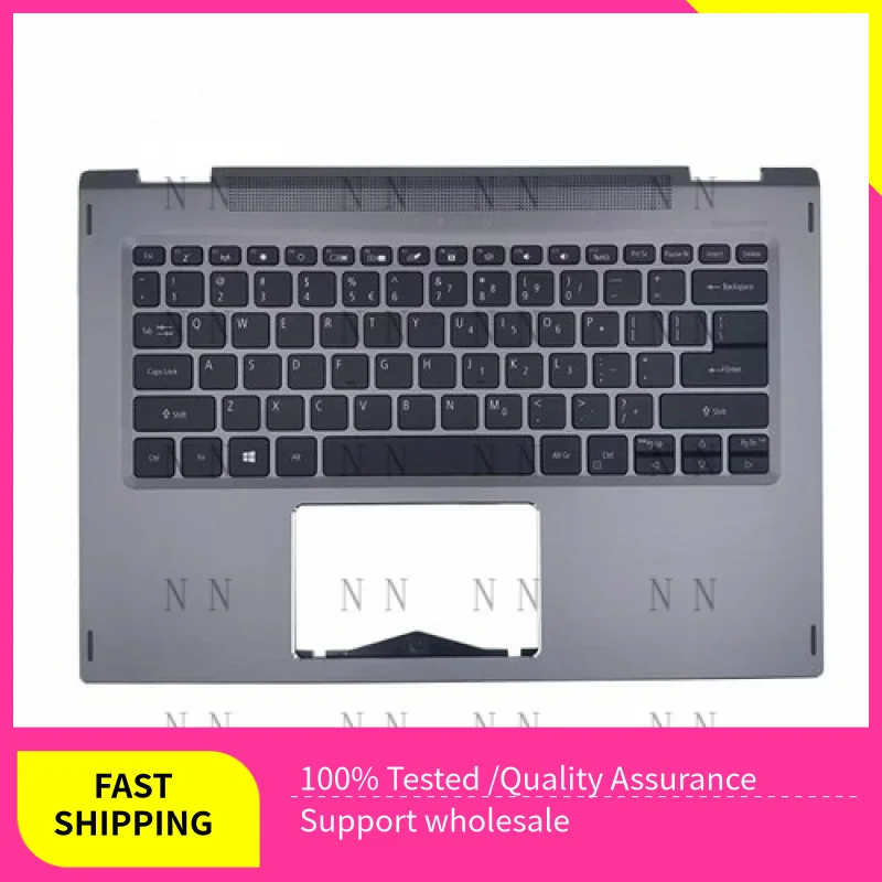 

LCXZ For Acer Spin SP513-53N Laptop Palmrest Upper Case Keyboard C Cover Housing Grey