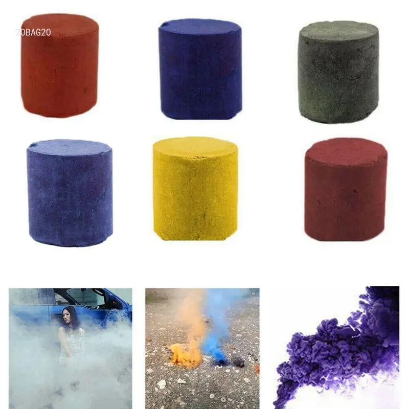 10 pcs/6 pcs/1pcs 6 Colors Portable Prop Photography Aid Film Making Smoke Cake