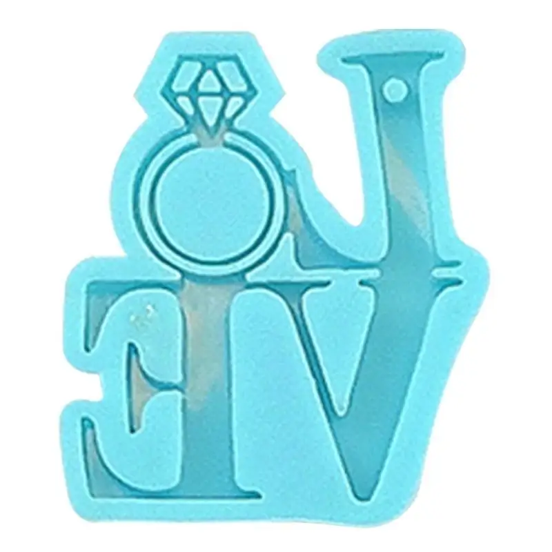 A52E Liebe Schlüsselanhänger Gussform Valentinstag Anhänger Epoxidharz Anhänger Schmuck – Detail 4