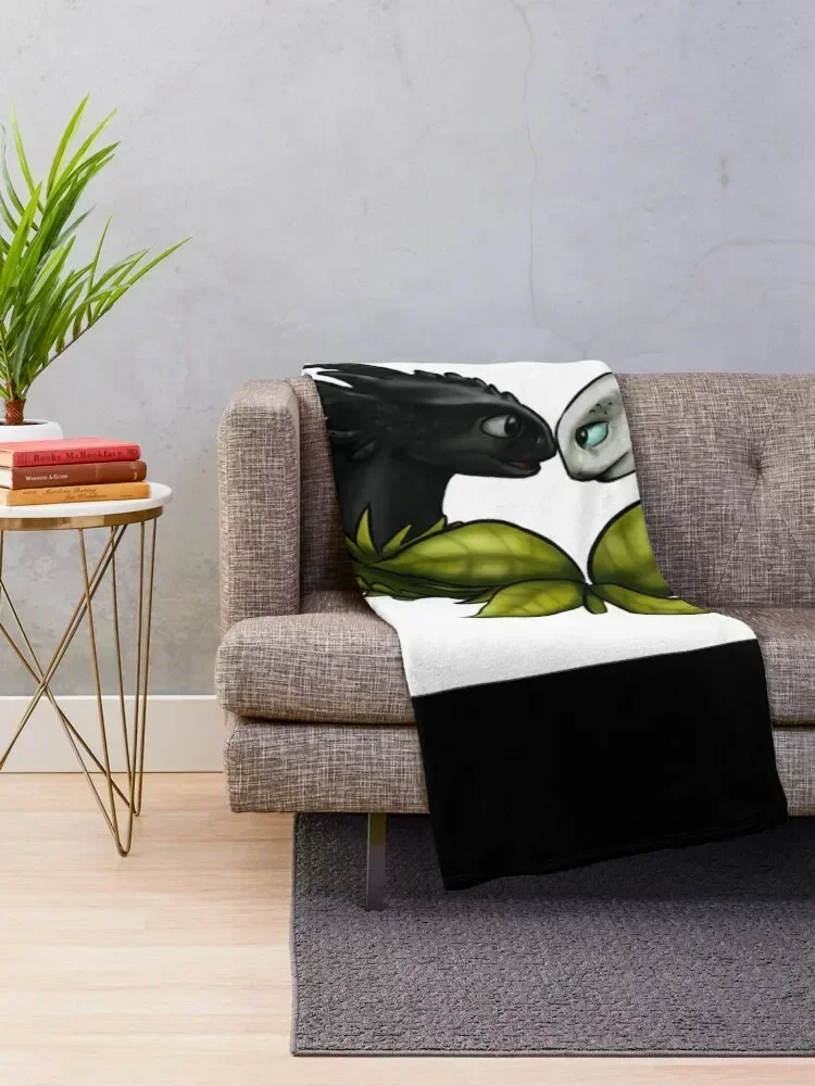 fanart how to train my dragon Throw Blanket Thin Furrys Soft Plush Plaid Warm Blankets